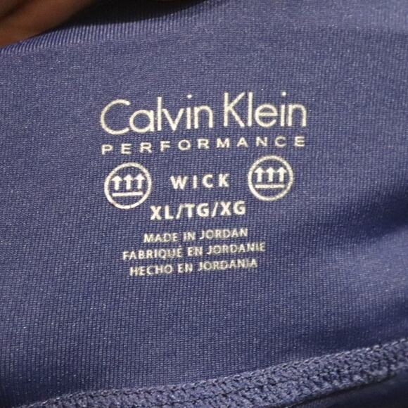 Calvin Klein Performance Navy Athletic Cropped Leggings Sz XL - Picture 5 of 11
